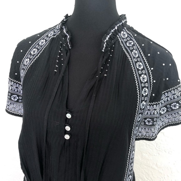 NWT Veronica Beard Dress Black Minos Embroidered Mini - Picture 5 of 13